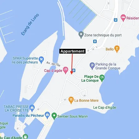 Apartman L'artimon, T2 Climatise, Parking Agde